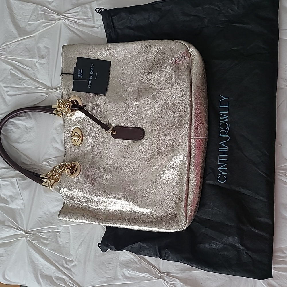 Cynthia Rowley Gold Shoulder Bag